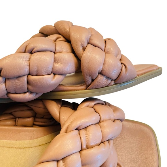 Vionic Kalina Women's Slide Braided Sandals Tan Size 7 1/2 - Picture 4 of 16